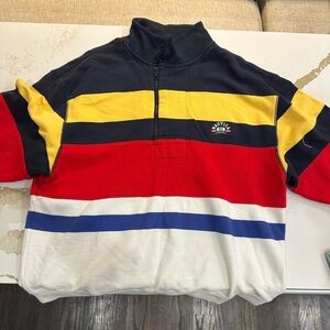 Nautica Limited Edition Striped Quarter-Zip Sweatshirt